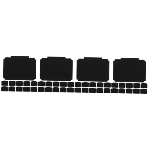 Housoutil 4 Sätze Tag -speicherbox Clips Lageretiketten Für Behälter Tafel Organisation Supermarkt Bin Labels Vorratsetiketten Für Behälter Lebensmitteletiketten Pp Schwarz 15 Stücke * 4 von Housoutil