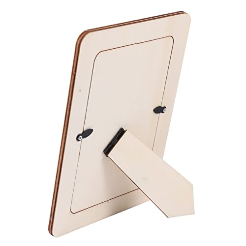 Housoutil 4 Stück 6 DIY -Holzrahmen Malerei klein Bildtafel leerer Gemälderahmen bilderrahmen die schule de die bescherung stule trauzeugengeschenke decor fotorahmen aus holz Hölzern von Housoutil