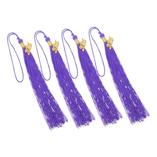 Housoutil 4 Stück Abschlussquasten mit Charms Dekorative Quasten für Abschlusskappen Schlüsselanhänger und Taschenanhänger für Graduierungsfeiern und Akademische Anlässe Housoutil 4 Stück Abschlussquasten mit Charms Dekorative Quasten für Abschlusskappen Schlüsselanhänger und Taschenanhänger für Graduierungsfeiern und Akademische Anlässe von Housoutil