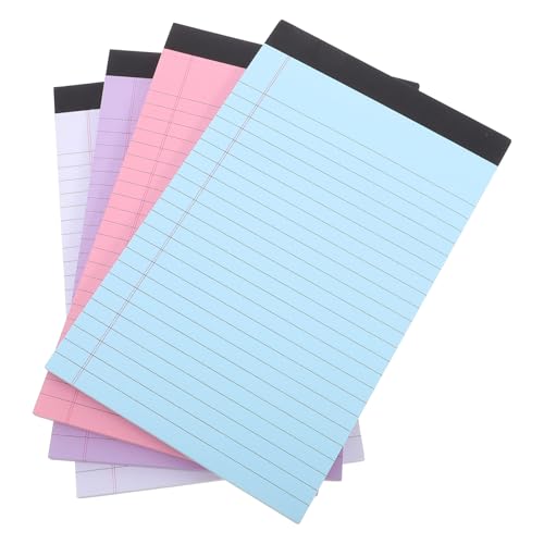 Housoutil 4 Stück Bunte Notizblöcke Liniert Perforierte Schreibpads für To Do Listen Notizen und Memo für Büro Schule und Geschäftliche Anwendungen Housoutil 4 Stück Bunte Notizblöcke Liniert Perforierte Schreibpads für To Do Listen Notizen und Memo für Büro Schule und Geschäftliche Anwendungen von Housoutil