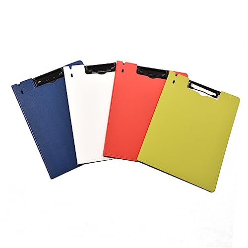 Housoutil 4 Stück Clipboard Ordner Leichter Dokumentenhalter Schwarz für Schule und Büro mit Stabiler Metallklammer Organisieren von Unterlagen Gelb Orange Housoutil 4 Stück Clipboard Ordner Leichter Dokumentenhalter Schwarz für Schule und Büro mit Stabiler Metallklammer Organisieren von Unterlagen Gelb Orange von Housoutil