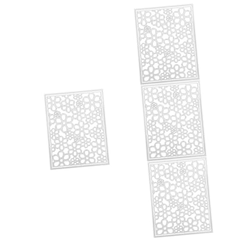 Housoutil 4 Stück Diy Hintergrund Stanzform Carbonstahl Prägeschablone für Kartenherstellung Langlebig für Scrapbooking und Bastelprojekte von Housoutil