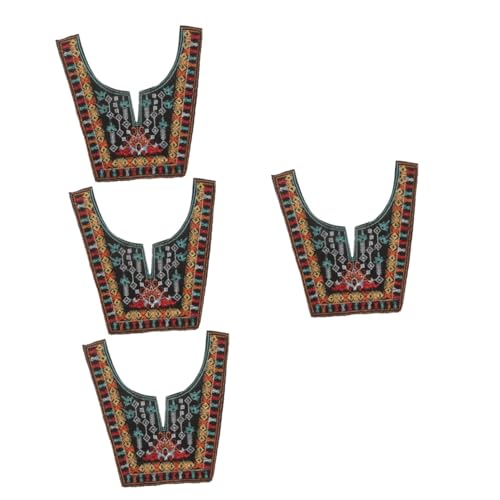 Housoutil 4 Stück Gestalteter Bestickter Applikations Patch für DIY Kleidung Dekorative Patches für Modeprojekte und Handarbeiten Vielseitig Einsetzbar für Outfits und Accessoires von Housoutil
