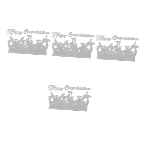 Housoutil 4 Stück Graduation DIY Cutting die Kartenstanze für Einladungen Scrapbooking Bastelprojekte Langlebige und Handliche Stanzform für Geldgeschenke und Dekorationen Housoutil 4 Stück Graduation DIY Cutting die Kartenstanze für Einladungen Scrapbooking Bastelprojekte Langlebige und Handliche Stanzform für Geldgeschenke und Dekorationen von Housoutil