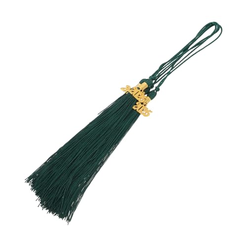 Housoutil 4 Stück Graduierungskappe Quasten Doktorhut Quasten Graduierte Quasten Quastenanhänger Für Abschlusskappe Quasten Für Handwerk Grad Quaste Green Polyester von Housoutil