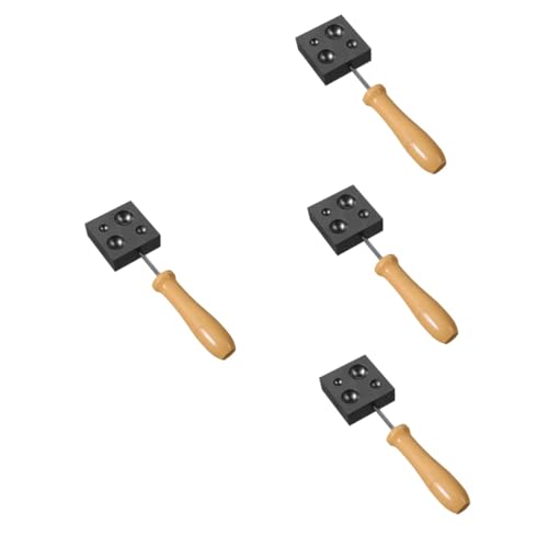 Housoutil 4 Stück Graphitform Glasbläserform schmelzen Schmuckbirnenform Ingotform Gussformen aus Graphit Gießform für Glaskugel Schmelzformen Glasbläser-Gießwerkzeug Schimmel Holz von Housoutil