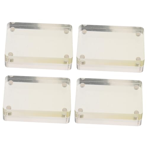 Housoutil 4 Stück Kartenplättchen Mit Farbverlauf Für Inhaber Spiel-sammelkarten-stein Kartensteine Karten-display-abdeckungen Sammelkartenanzeige Kartenschutz Magnetkartenstein Acryl von Housoutil