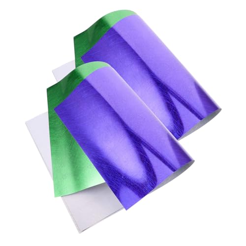 Housoutil 4 Stück Nachtleuchtende Heat Transfer Vinyl Folien Grün Blau Langlebig Hochtemperaturbeständig Sichtbar bei Dunkelheit für DIY T-shirts Taschen Textilien von Housoutil