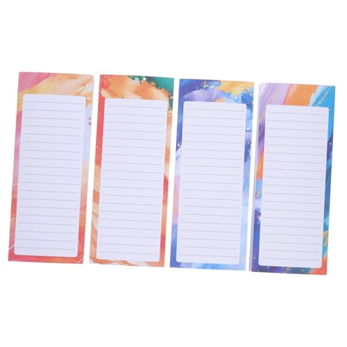 Housoutil 4 Stück Notizbuch Täglicher Planer Büro-Notizblock Zubehör planen praktische Notizblöcke Kompakte Notizpolster Notizblöcke für den täglichen Gebrauch Multifunktionsnotiz Papier von Housoutil