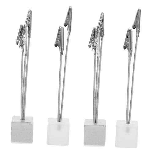 Housoutil 4 Stück Notizordner Fotodisplay mit Clips Bildhalter Ständer für Fotoclips Fotohalter Fotoclips für Bilder Rostfreier Stahl Housoutil 4 Stück Notizordner Fotodisplay mit Clips Bildhalter Ständer für Fotoclips Fotohalter Fotoclips für Bilder Rostfreier Stahl von Housoutil
