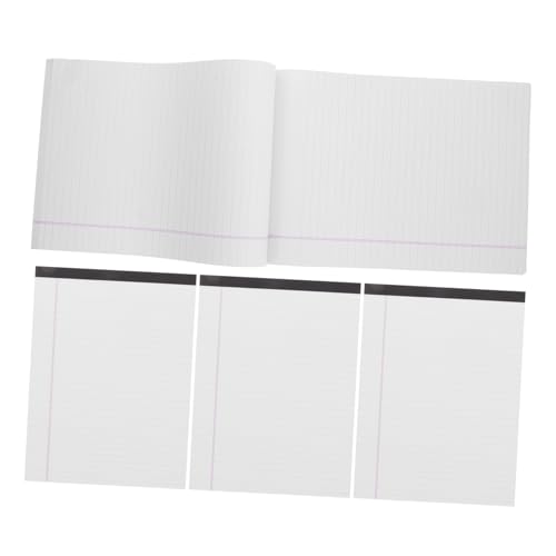 Housoutil 4 Stück Papier nehmen Mini-Notizblöcke Linienpapier Klemmbrett Schreibblock Büro-Notizblöcke Schreiben von Tablettpapier Notizbuchpapier breit liniert Briefpapier Schreibtafel Weiß von Housoutil