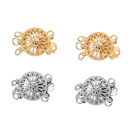 Housoutil 4 Stück Perlenarmband Verschlüsse Sonnenblumen Design Connector für DIY Schmuck Glänzende Metallbeschläge für Armbänder und für Kreative Bastelprojekte Housoutil 4 Stück Perlenarmband Verschlüsse Sonnenblumen Design Connector für DIY Schmuck Glänzende Metallbeschläge für Armbänder und für Kreative Bastelprojekte von Housoutil