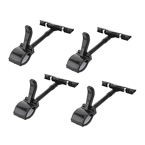 Housoutil 4 Stück Plastikclip Etikettenklemme Gruß Schilderhalter-Clip Karte werben Name paper clip kunststoffclips Merchandise-Clip Anzeigeclip für Werbeschilder Plastikschild Clips Black von Housoutil