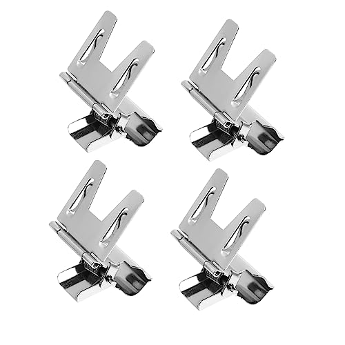 Housoutil 4 Stück Preisschild-clip Inhaber Zeichenclip Mini-clip-etikettenhalter Einzelhandel Anzeige Etikettenclip Papier Klemmhalter Clips Für Merchandising Party Kuchen Groß Silver Metall von Housoutil