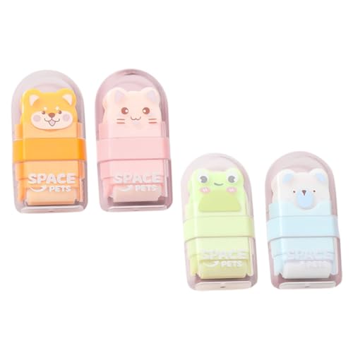 Housoutil 4 Stück Rollenradierer Entfernung Mini Tragen Karikatur Kind Multipack Tiere Tierrotler Süße Schulsachen Für Mädchen Kunstrotler Kawaii Schulmaterial Schulbedarf Groß Radiergummi Housoutil 4 Stück Rollenradierer Entfernung Mini Tragen Karikatur Kind Multipack Tiere Tierrotler Süße Schulsachen Für Mädchen Kunstrotler Kawaii Schulmaterial Schulbedarf Groß Radiergummi von Housoutil