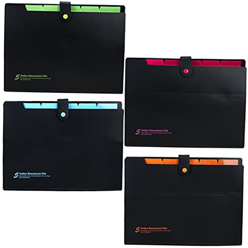 Housoutil 4 Stück Schulordner Zusammenklappbarer Aktenordner Organizer Quittungsordner Aktenordnerhalter Dokumenten Organizer Akten Organizer Papier Organizerhalter Ablageordner Pp von Housoutil