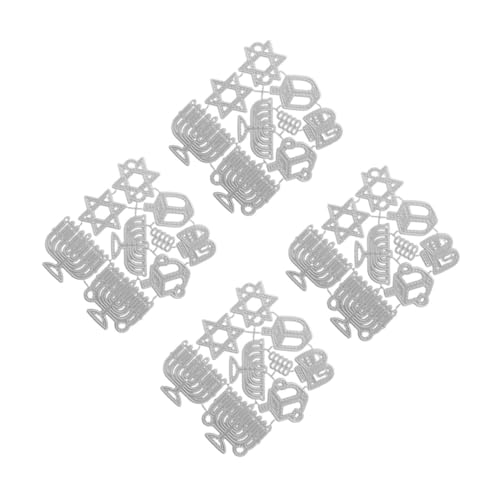 Housoutil 4 Stück Stanzform Aus Metall Stanzformen Ornament Schablone Rechteckig Schnitte Cutter Schneiden Empfindliche Stanzform Stirbt Herstellung Silber Stahl Mit Hohem Kohlenstoffgehalt von Housoutil