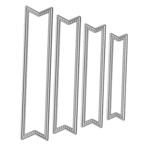 Housoutil 4 Stück Stanzform Cutter Grenze Prägung Handwerk Scrapbooking stirbt sterben Präge stirbt Prägeschablonen Stanzschablonen Stahl mit hohem Kohlenstoffgehalt Silver Housoutil 4 Stück Stanzform Cutter Grenze Prägung Handwerk Scrapbooking stirbt sterben Präge stirbt Prägeschablonen Stanzschablonen Stahl mit hohem Kohlenstoffgehalt Silver von Housoutil