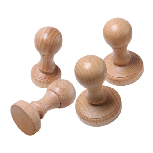 Housoutil 4 Stück Teiliges Holzstempelgriffe aus Robustem Holz Vielseitige Ersatzstempelgriffe für DIY Bastelprojekte Stabile Runde Holzgriffe für Lehrer und Scrapbooking Housoutil 4 Stück Teiliges Holzstempelgriffe aus Robustem Holz Vielseitige Ersatzstempelgriffe für DIY Bastelprojekte Stabile Runde Holzgriffe für Lehrer und Scrapbooking von Housoutil