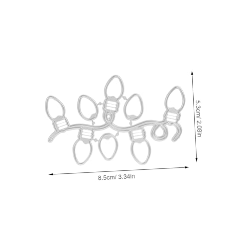 Housoutil 4 Stück Teiliges Metall-stanzformen Weihnachtsornamente Prägeschablonen für Kartenherstellung DIY Scrapbooking mit Lichterketten-motiv Langlebiger Kohlenstoffstahl Platzsparend und Housoutil 4 Stück Teiliges Metall-stanzformen Weihnachtsornamente Prägeschablonen für Kartenherstellung DIY Scrapbooking mit Lichterketten-motiv Langlebiger Kohlenstoffstahl Platzsparend und von Housoutil