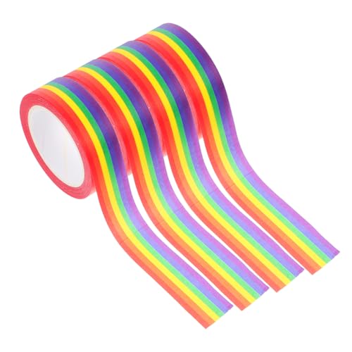 Housoutil 4 Stück Teiliges Washi Tape Buntes Dekoratives Klebeband mit Farben Streifen Leicht Abreißbar Sanfte Haftung Wiederverwendbar für Planer Notizbücher Gay Pride Party Deko Housoutil 4 Stück Teiliges Washi Tape Buntes Dekoratives Klebeband mit Farben Streifen Leicht Abreißbar Sanfte Haftung Wiederverwendbar für Planer Notizbücher Gay Pride Party Deko von Housoutil
