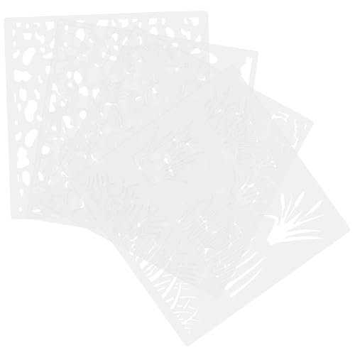 Housoutil 4 Stück Teiliges Wiederverwendbarer Schablonen Pet für Wandmalerei für DIY Projekte Fotobücher Grußkarten und Mehr Leicht Tragbar und Waschbar Housoutil 4 Stück Teiliges Wiederverwendbarer Schablonen Pet für Wandmalerei für DIY Projekte Fotobücher Grußkarten und Mehr Leicht Tragbar und Waschbar von Housoutil