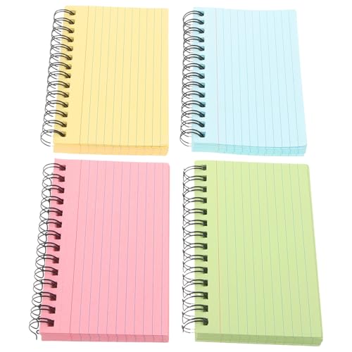 Housoutil 4 Stück Tragbare Büro Notizblöcke Multifunktionale Schreibpads Verdickte Notizblätter für Notizen und Erinnerungen Praktisch für Täglichen Gebrauch von Housoutil