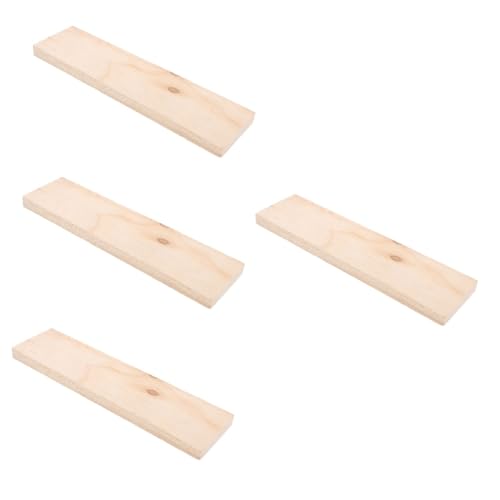 Housoutil 4 Stück Unbehandelte Holzplatten für Bastelarbeiten Rechteckige Holzblätter DIY Holzplatten mit Glatter Oberfläche für Projekte für Dekoration und Gravur von Housoutil