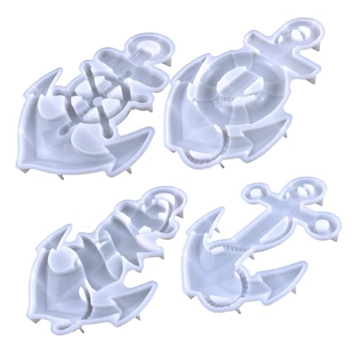 Housoutil 4 Stück Wandanhängerform hängend Ornamentformen für Epoxidharz Dekorformen handwerkliche Silikonform Epoxid-Silikon-Gießform DIY Bastelform Silikonform für DIY Kieselgel von Housoutil
