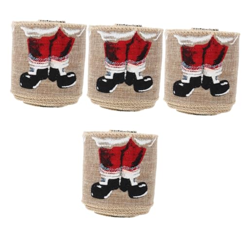 Housoutil 4 Stück Weihnachtsband Bunt Glatt Breit Geschenkband Schleifen DIY Dekoration Weihnachtsbaum Geschenkbox Festliche Weihnachtsdeko Housoutil 4 Stück Weihnachtsband Bunt Glatt Breit Geschenkband Schleifen DIY Dekoration Weihnachtsbaum Geschenkbox Festliche Weihnachtsdeko von Housoutil