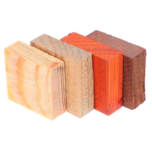 Housoutil 4 Stück handgefertigter Ring aus Holz handgefertigte Holzhandwerksprodukte Holzrohlinge Ringhandwerk Holzformen basteln ostern DIY handwerk Holz zum Basteln von Housoutil