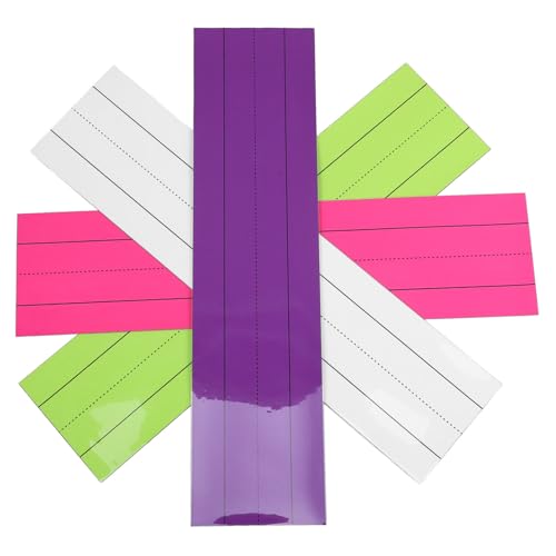 Housoutil 4 Stück magnetische Haftnotizen Whiteboard-Magnete für Lehrer Magnetischer Stundenplan für das Klassenzimmer Magnete für Klassenzimmer trocken abwischbare Magnetstreifen Kunstharz von Housoutil