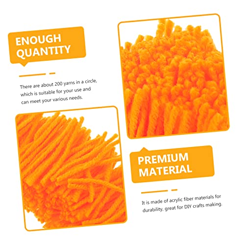 Housoutil 40 Rollen Latch Hook Teppichgarn Acrylwolle DIY Knüpfgarn Orange für Handarbeiten Kissen Decken Basteln Anfänger und Erwachsene von Housoutil