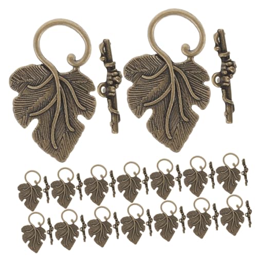 Housoutil 40 Sätze Retro - -Verschlusszubehör Schließe Umschalten Gold Schlüssel schmuck Halskette Verbindungsverschluss Knebelverschluss aus Metall Zinklegierung Coffee Housoutil 40 Sätze Retro - -Verschlusszubehör Schließe Umschalten Gold Schlüssel schmuck Halskette Verbindungsverschluss Knebelverschluss aus Metall Zinklegierung Coffee von Housoutil