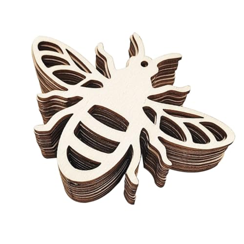 Housoutil 40 Stck. Teiliges Holzanhänger Bienenform mit Filigranem Hohlschnitt Langlebige Holzscheiben zum Bemalen und Dekorieren für Haus Büro und DIY Bastelprojekte Housoutil 40 Stck. Teiliges Holzanhänger Bienenform mit Filigranem Hohlschnitt Langlebige Holzscheiben zum Bemalen und Dekorieren für Haus Büro und DIY Bastelprojekte von Housoutil