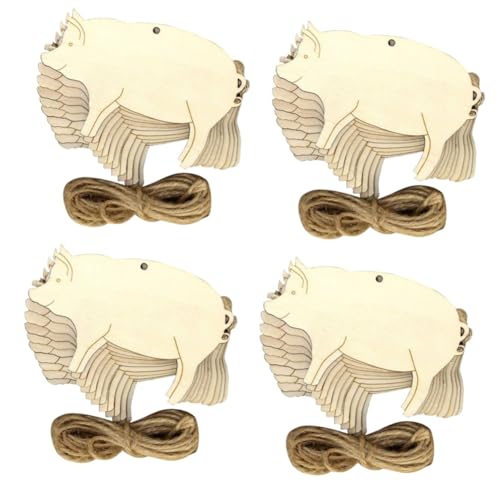 Housoutil 40 Stck. Teiliges Schweineform Holzanhänger aus Naturbelassenem Holz mit Aufhängeschnur Blanko Etiketten für DIY Basteln Hochzeiten Geschenke und Heimdekoration Housoutil 40 Stck. Teiliges Schweineform Holzanhänger aus Naturbelassenem Holz mit Aufhängeschnur Blanko Etiketten für DIY Basteln Hochzeiten Geschenke und Heimdekoration von Housoutil