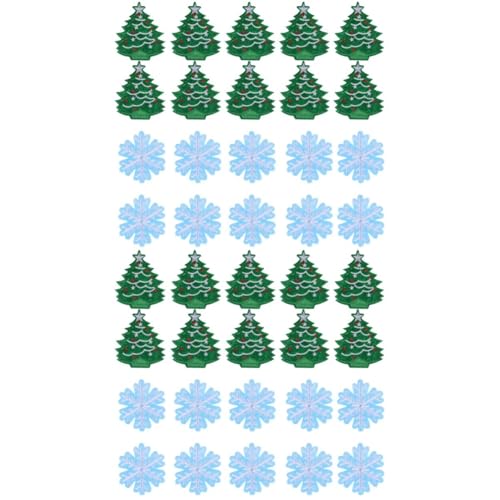 Housoutil 40 Stck. Teiliges Weihnachtsbaum und Schneeflocken Bestickte Aufnäher Langlebige Weihnachtsapplikationen zum Aufnähen für Kleidung und Taschen Kreative Festliche Dekoration Housoutil 40 Stck. Teiliges Weihnachtsbaum und Schneeflocken Bestickte Aufnäher Langlebige Weihnachtsapplikationen zum Aufnähen für Kleidung und Taschen Kreative Festliche Dekoration von Housoutil