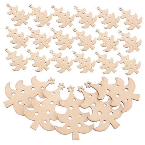 Housoutil 40 Stück DIY Unfertige Holz-weihnachtsbaum Anhänger zum Bemalen Blanko Holz Weihnachtsdeko für Bastelprojekte Wiederverwendbare Christbaumschmuck für Festliche Wohnkultur und Housoutil 40 Stück DIY Unfertige Holz-weihnachtsbaum Anhänger zum Bemalen Blanko Holz Weihnachtsdeko für Bastelprojekte Wiederverwendbare Christbaumschmuck für Festliche Wohnkultur und von Housoutil