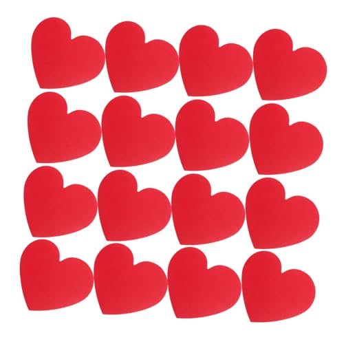 Housoutil 40 Stück Liebeskarte Herzen Form Herzausschnitte zum Valentinstag Party Herz Karte Hochzeit herzausschnitte papier Valentinsherzausschnitte Herz-Notizkarten Herznotizkarten rot von Housoutil
