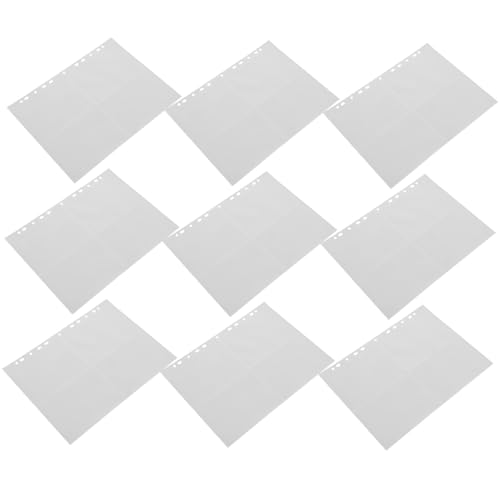 Housoutil 40 Stück Loseblattheft Schutzfotoseiten Albumseiten Für Karten Postkartentaschen Scrapbookseiten Ordner Plastikhüllen Klare Hüllen Für Ordner Pp Transparent von Housoutil
