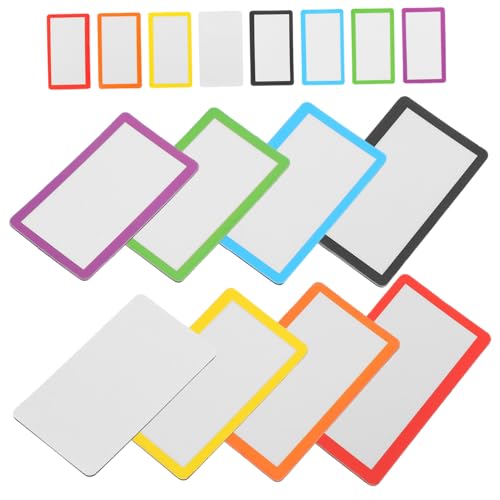 Housoutil 40 Stück Magnetische Namens Aufkleber Handwerk Streifen Planke Whiteboard Etiketten Mini Fangen Weiß Wand Für Stichworte Bunte Namensschilder Namensschild-magnete Das Haustier von Housoutil