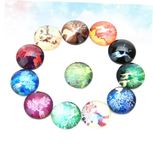 Housoutil 40 Stück Runde Glas-cabochon Patches mit Kreativem DIY Elch-motiv Langlebige Schmuckaufnäher für Schmuckdesign Uhr Vase und Bastelarbeiten Bunte Glassteine für Individuelle Housoutil 40 Stück Runde Glas-cabochon Patches mit Kreativem DIY Elch-motiv Langlebige Schmuckaufnäher für Schmuckdesign Uhr Vase und Bastelarbeiten Bunte Glassteine für Individuelle von Housoutil