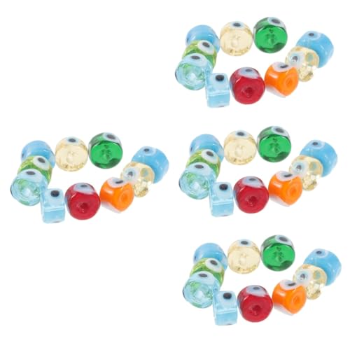 Housoutil 40 Stück Teiliges Bunte Evil Eye Perlen Flach Rund Spacer Beads mit Bohrung für DIY Schmuckherstellung Armbänder Halsketten Basteln und Dekoration Housoutil 40 Stück Teiliges Bunte Evil Eye Perlen Flach Rund Spacer Beads mit Bohrung für DIY Schmuckherstellung Armbänder Halsketten Basteln und Dekoration von Housoutil