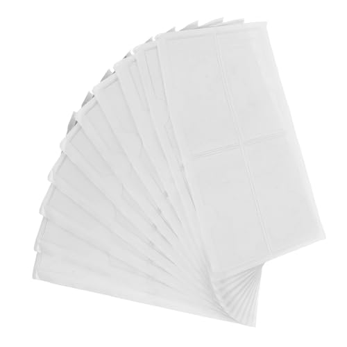 Housoutil 40 Stück Teiliges Transparentes Selbstklebendes Etikettenhalter mit Oberer Öffnung Klare Kunststofftaschen für Visitenkarten Indexkarten und Schubladenbeschriftung Starke Haftung von Housoutil