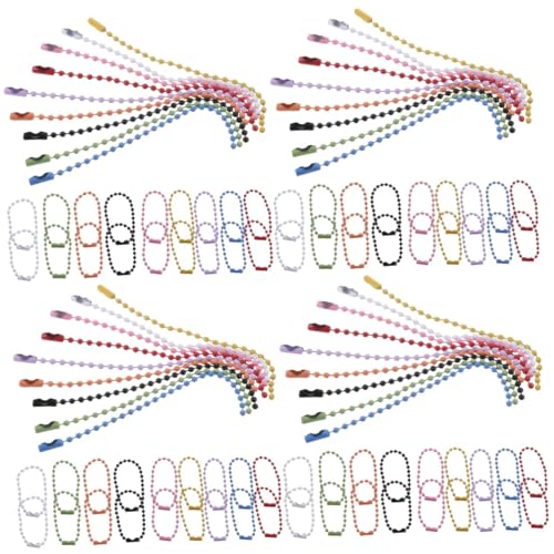 Housoutil 400 Stk. Metall Kugelkette Schlüsselanhänger Ketten Bunte Weihnachtsbaum Charms und Anhängerketten Vielseitig für DIY Schmuck Tag Hängende Dekoration Robust und Einfach Verwendbar Housoutil 400 Stk. Metall Kugelkette Schlüsselanhänger Ketten Bunte Weihnachtsbaum Charms und Anhängerketten Vielseitig für DIY Schmuck Tag Hängende Dekoration Robust und Einfach Verwendbar von Housoutil