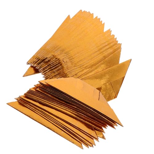 Housoutil 400 Stück Origami Opfer Gold zum Gottesdienst falten Ahnenkult Ahnen-Tribut anbeten Gottesdienstbedarf Grabfegen-Tagesversorgung Papier von Housoutil