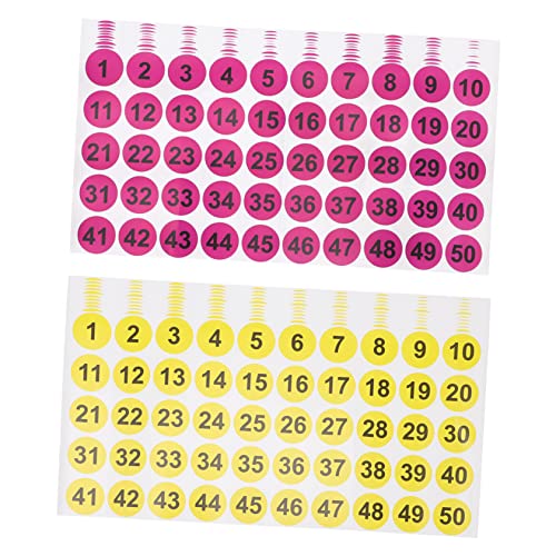 Housoutil 42 Blatt Runde Nummernaufkleber Farben Selbstklebende Etiketten für Einfache Kennzeichnung und Organisation von Gegenständen im Büro Zuhause Veranstaltungen Housoutil 42 Blatt Runde Nummernaufkleber Farben Selbstklebende Etiketten für Einfache Kennzeichnung und Organisation von Gegenständen im Büro Zuhause Veranstaltungen von Housoutil