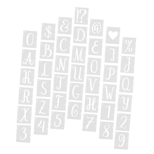 Housoutil 42 Stück Teiliges Buchstaben und Zahlen Schablonen aus Pet mit Ineinandergreifendem Design Wiederverwendbare Sprühschablonen für Malerei Holz Stoff Wand für DIY Kunstprojekte Housoutil 42 Stück Teiliges Buchstaben und Zahlen Schablonen aus Pet mit Ineinandergreifendem Design Wiederverwendbare Sprühschablonen für Malerei Holz Stoff Wand für DIY Kunstprojekte von Housoutil