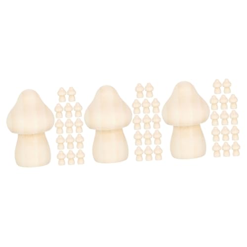 Housoutil 45 Stck. Teiliges Unfertige Holzpilz Figuren zum Bemalen DIY Kreative Holzpilz Deko für Kinderzimmer Tischdekoration Housoutil 45 Stck. Teiliges Unfertige Holzpilz Figuren zum Bemalen DIY Kreative Holzpilz Deko für Kinderzimmer Tischdekoration von Housoutil