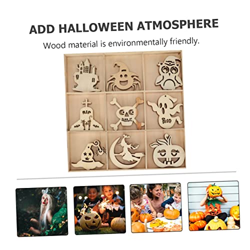 Housoutil 45 Stück Teiliges Halloween Holzanhänger Diy Set Fächer Verpackung Hängende Holzscheiben mit Halloween Motiven für Party und Herbstliche Wohnraumgestaltung Housoutil 45 Stück Teiliges Halloween Holzanhänger Diy Set Fächer Verpackung Hängende Holzscheiben mit Halloween Motiven für Party und Herbstliche Wohnraumgestaltung von Housoutil